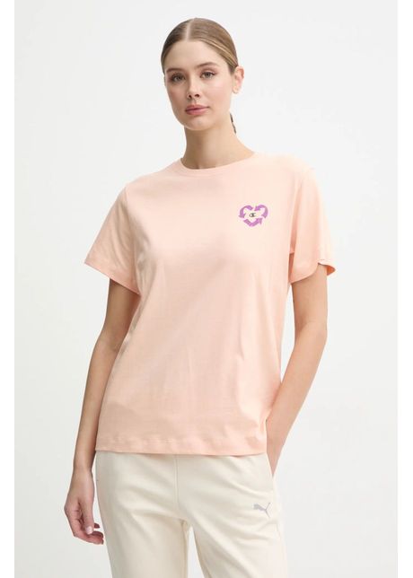Champion tricou din bumbac femei culoarea portocaliu 117497