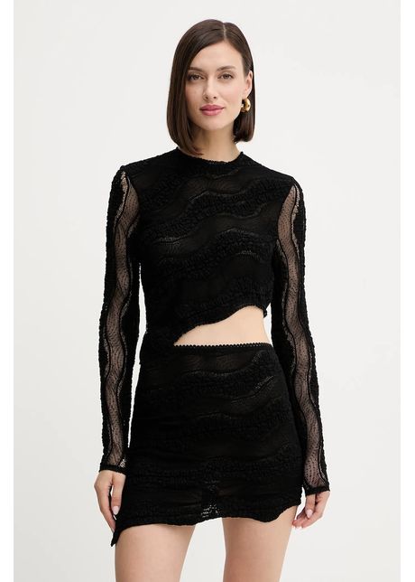 Charo Ruiz Ibiza bluză culoarea negru, uni, 257103