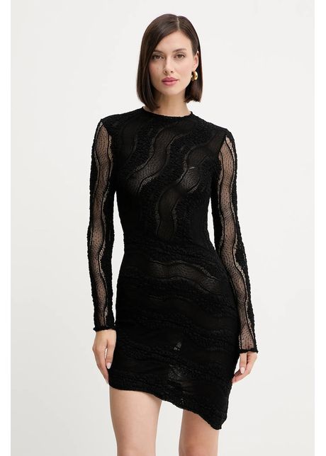 Charo Ruiz Ibiza rochie culoarea negru, mini, mulata, 257602