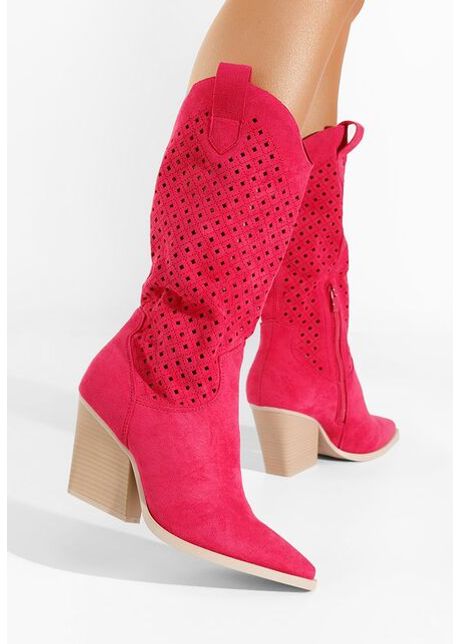 Cizme cowboy dam sephora fucsia
