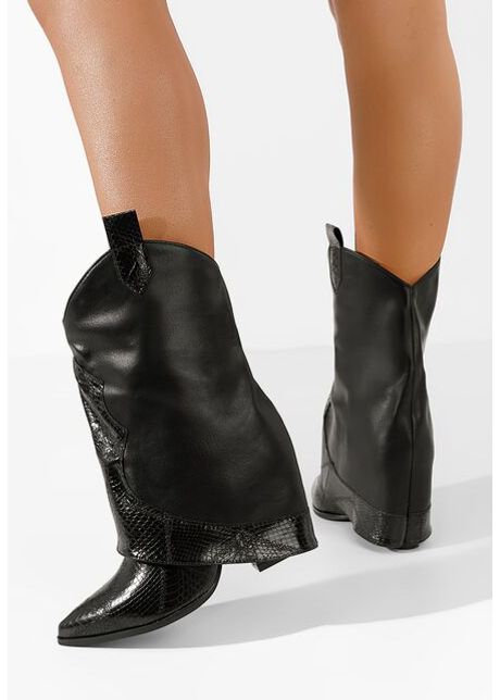 Cizme cowboy dama daisy negre