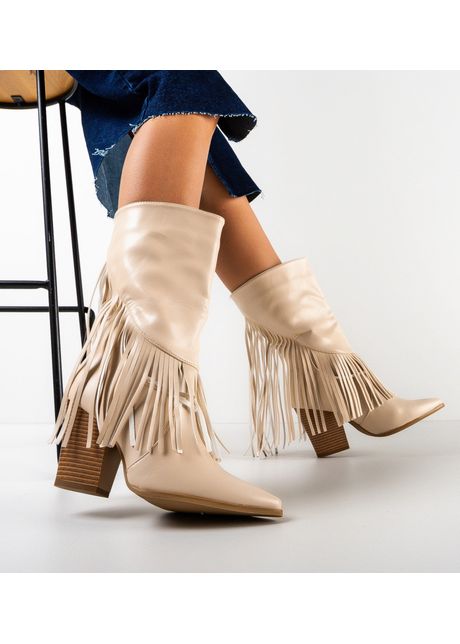 Cizme dama texan bej