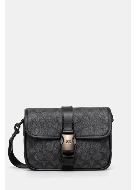 Coach borseta de piele culoarea gri cy990