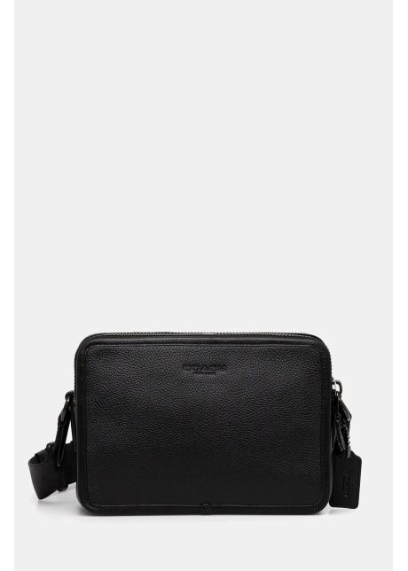 Coach borseta de piele culoarea negru c5315