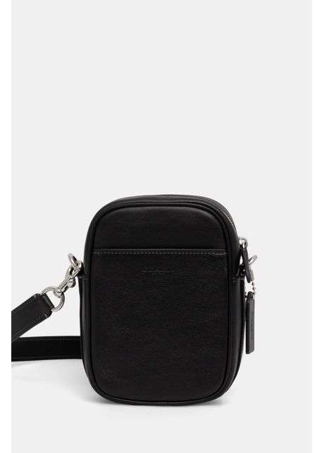 Coach borseta de piele culoarea negru cw461