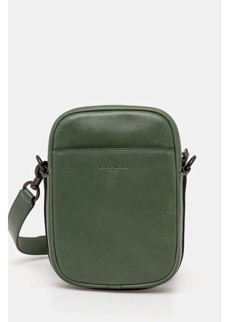 Coach borseta de piele culoarea verde cw461