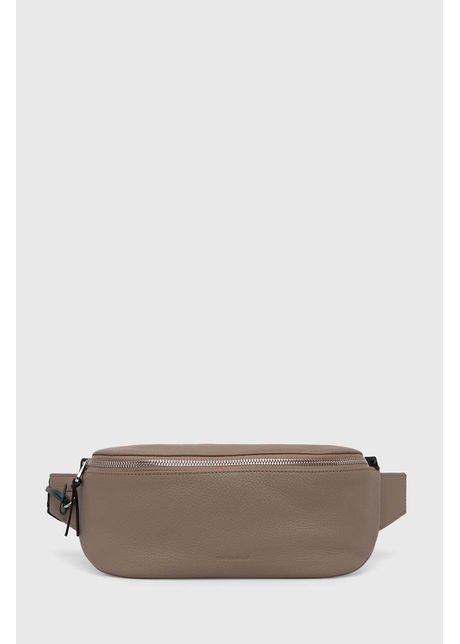 Coccinelle borseta de piele culoarea bej