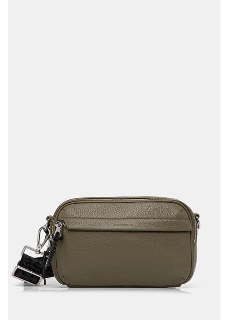 Coccinelle borseta de piele man soft culoarea verde e1 muk 85 02 01