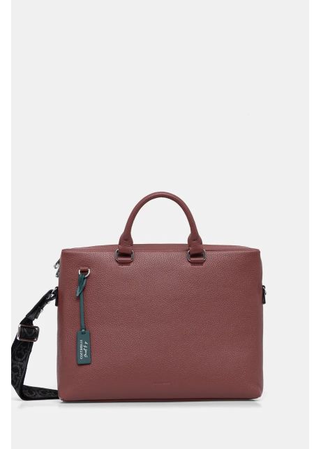 Coccinelle geanta de piele man soft culoarea bordo e1 muk 91 01 01