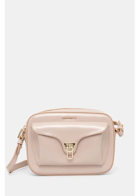 Coccinelle poseta de piele coccinelle beat shiny cal culoarea roz e1 r88 15 02 01