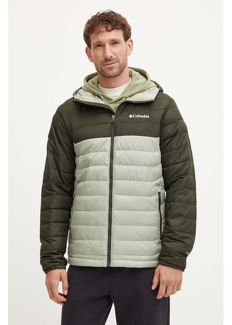 Columbia geaca sport powder lite ii culoarea verde 2086944