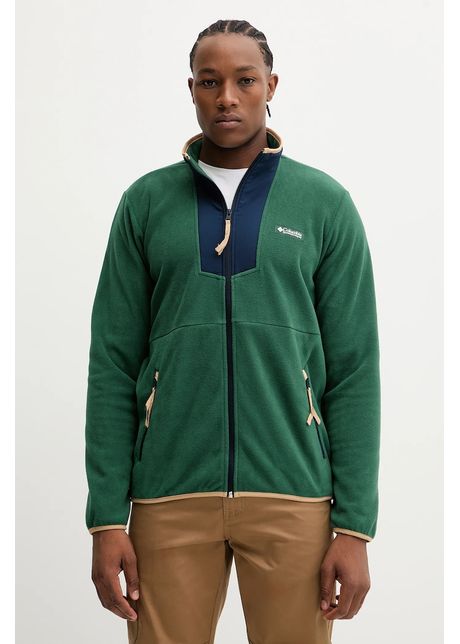 Columbia hanorac fleece Sequoia Grove culoarea verde, cu imprimeu, 2095891