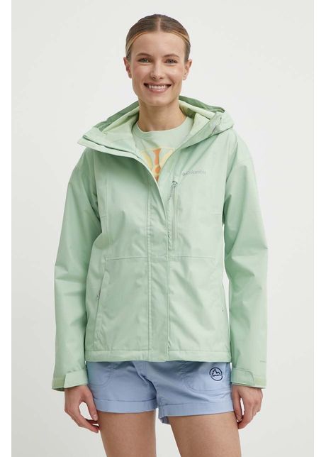 Columbia jacheta de exterior hikebound culoarea verde de tranzi ie 1989253