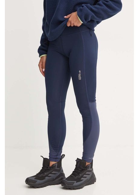 Columbia leggins sport cirque river femei culoarea albastru marin neted 2106731