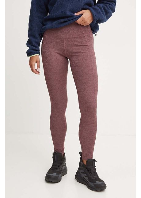 Columbia leggins sport move femei culoarea bordo melanj