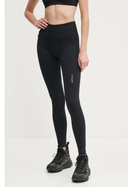 Columbia leggins sport summit valley femei culoarea negru cu imprimeu 2118021 00