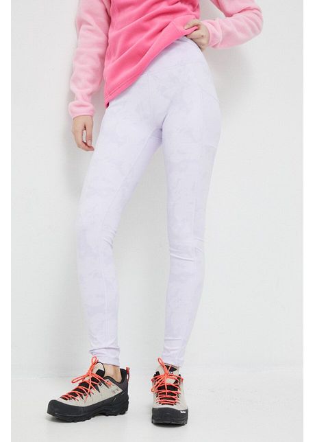 Columbia leggins sport windgates femei culoarea violet modelator