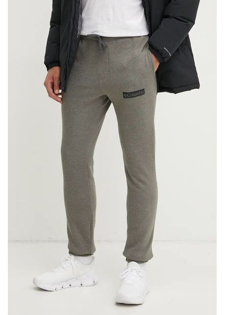 Columbia pantaloni de trening culoarea gri cu imprimeu