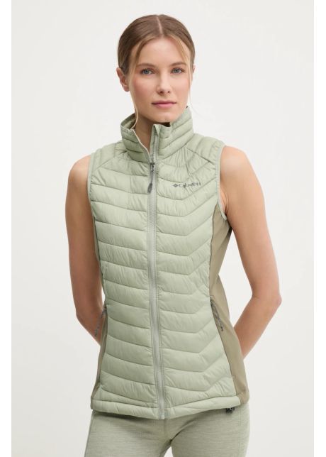 Columbia vesta sport powder pass culoarea verde de tranzitie 2126132