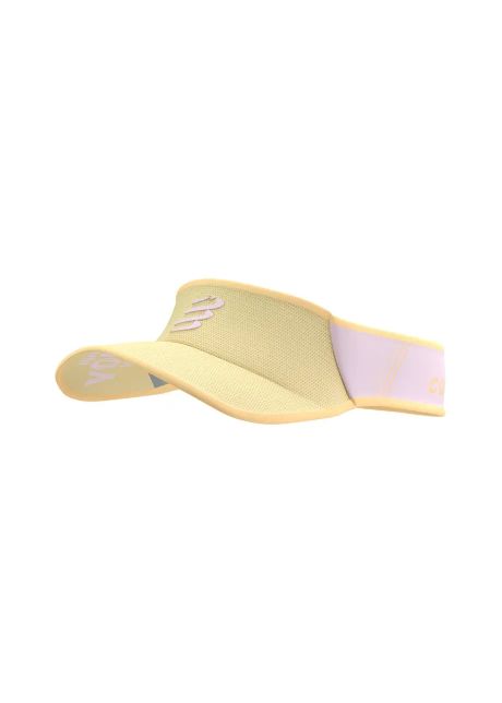 Compressport sapca cozoroc visor ultralight culoarea galben cu imprimeu xhwu3894
