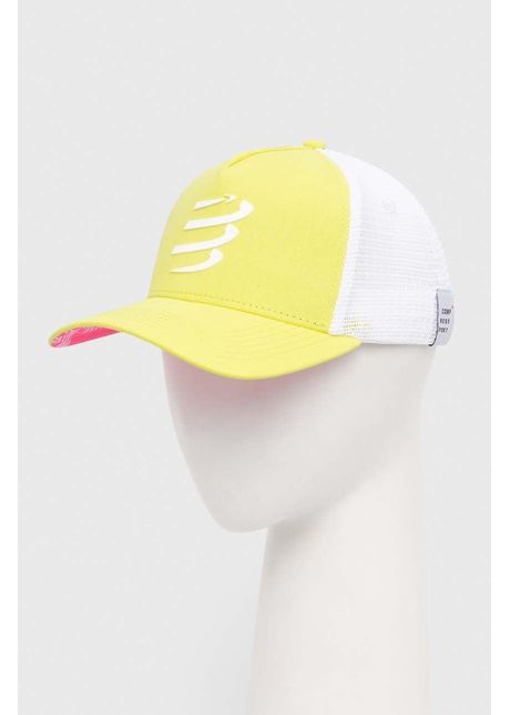 Compressport sapca trucker cap culoarea galben modelator xhwu4190