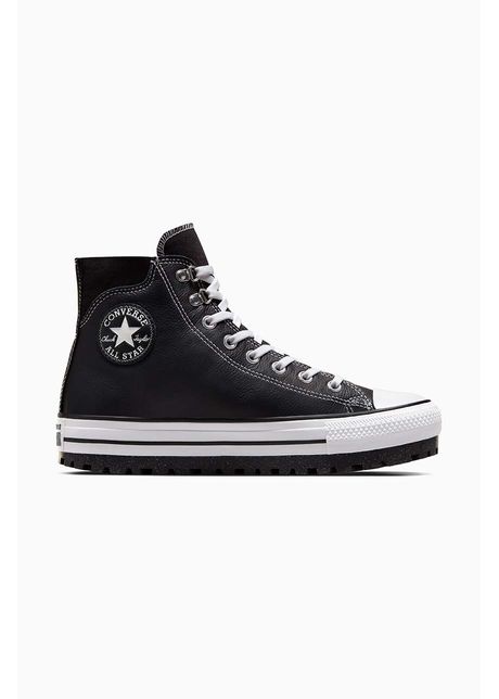 Converse bocanci de piele chuck taylor all star city trek culoarea negru a04480c