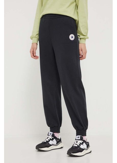 Converse pantaloni de trening culoarea negru cu imprimeu