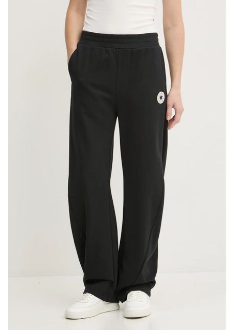 Converse pantaloni de trening culoarea negru neted 10027565 a01