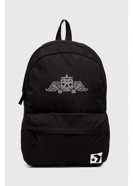 Converse rucsac dia de muertos culoarea negru mare cu imprimeu