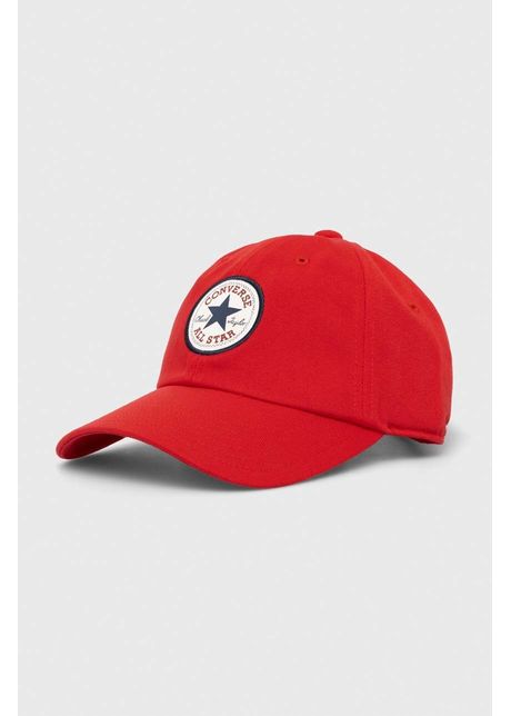 Converse sapca culoarea rosu cu imprimeu