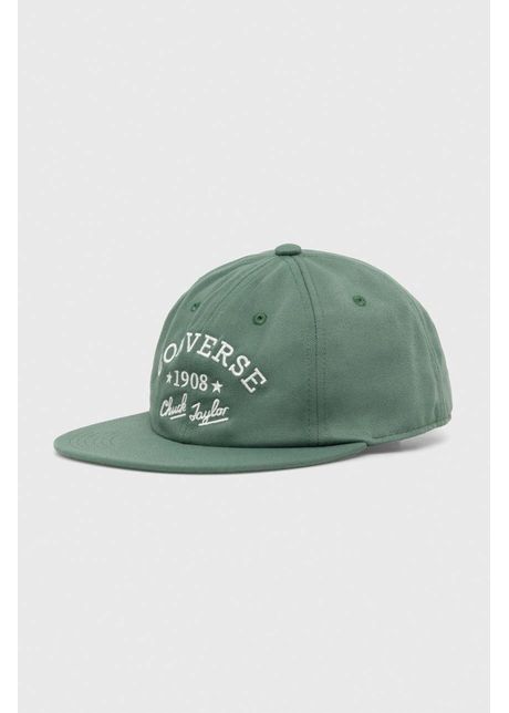 Converse sapca culoarea verde cu imprimeu