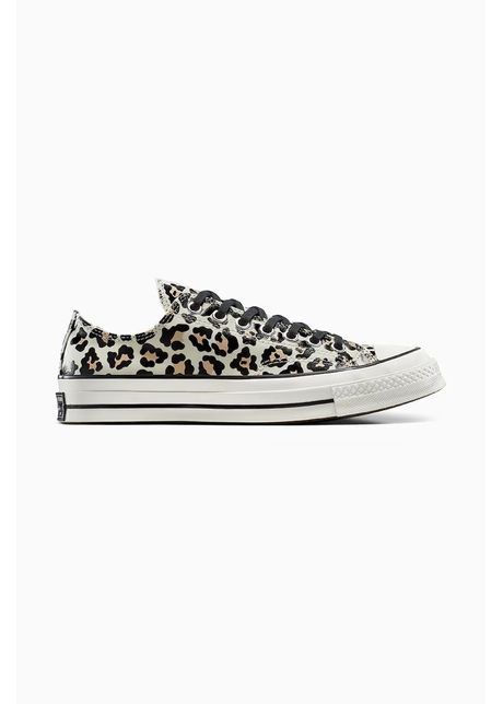 Converse teni i chuck 70 glow in the dark leopard culoarea bej a15033c