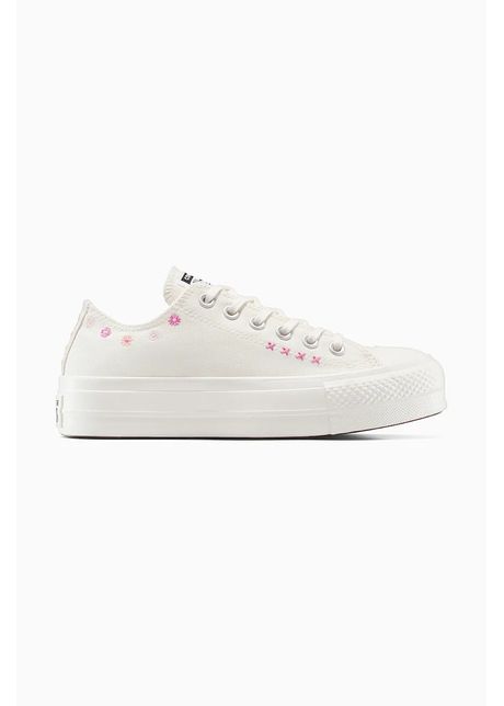 Converse teniși Chuck Taylor All Star Lift culoarea alb, A15008C