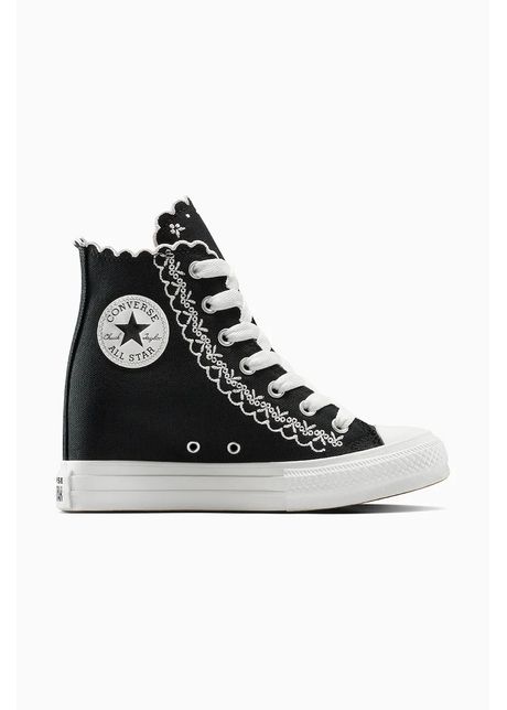 Converse teni i chuck taylor all star wedge culoarea negru a13546c