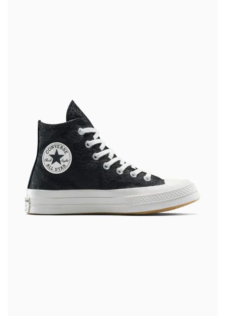 Converse tenisi chuck lace culoarea negru a13665c