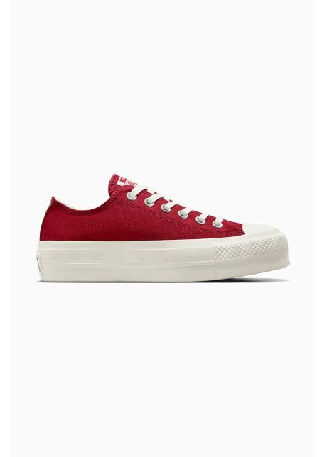 Converse tenisi chuck taylor all star lift valentine s day culoarea rosu a13653c
