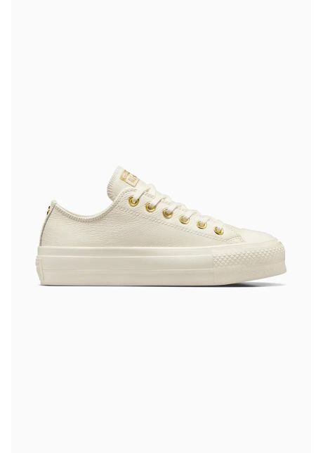 Converse tenisi de piele chuck taylor all star lift culoarea alb a12765c