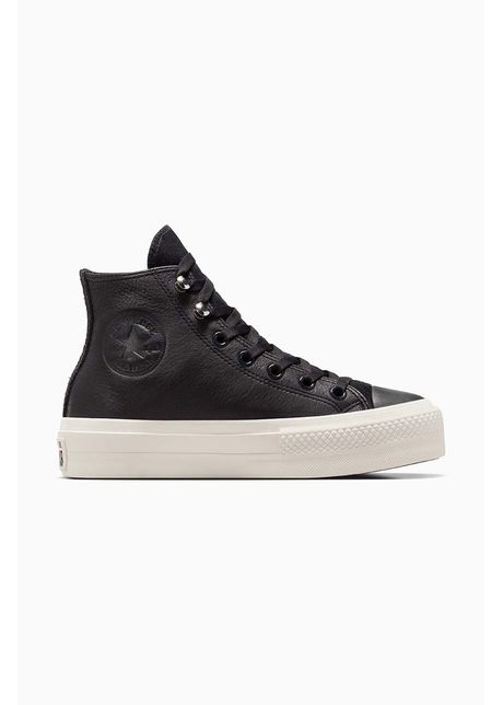 Converse tenisi de piele chuck taylor all star lift culoarea negru a08312c