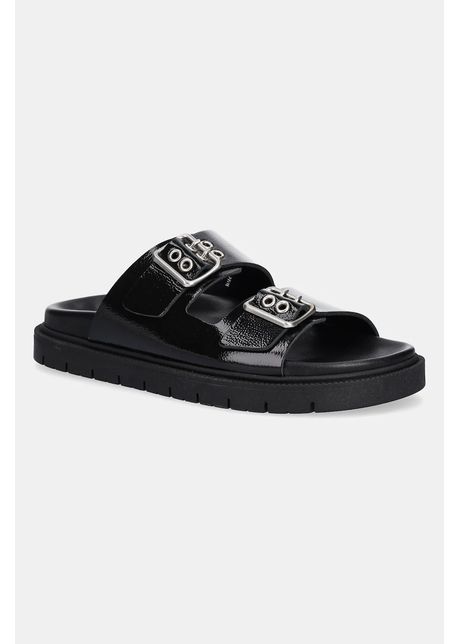 Copenhagen papuci din piele suede femei culoarea negru cph796