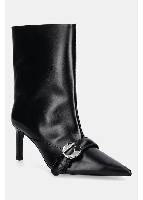 Coperni cizme de piele Ankle Heeled Belt Boots culoarea negru, cu toc cui, COPSH87F6058