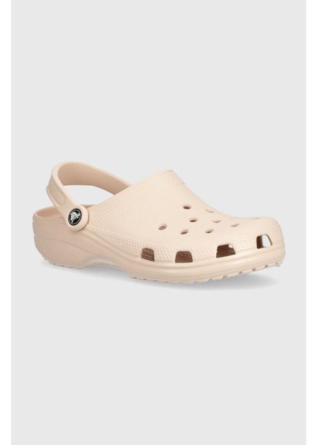 Crocs papuci classic femei culoarea bej 10001