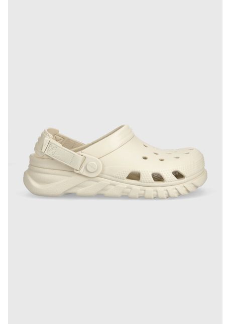 Crocs papuci duet max ii clog femei culoarea bej cu platform 208776