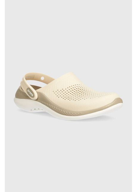 Crocs papuci literide 360 clog femei culoarea bej 206708
