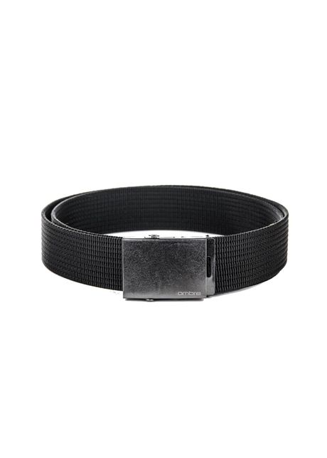 Curea barbati din material textil 029 reglabila catarama metalica negru