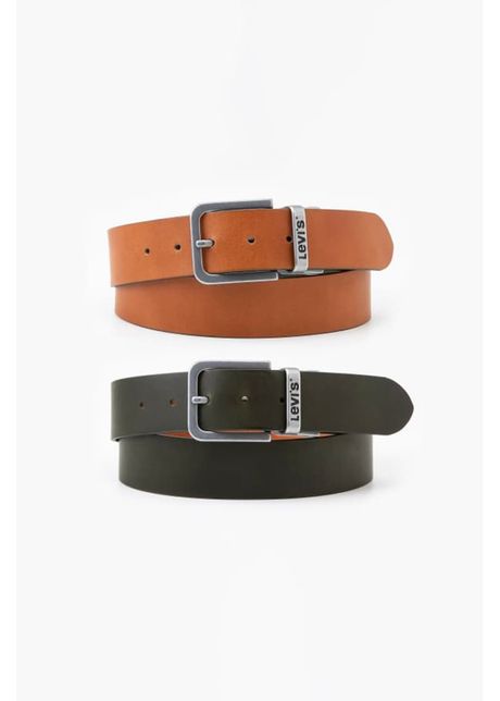 Curea reversibila de piele cu logo
