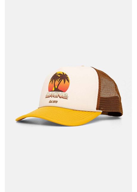 Dakine sapca vacation trucker culoarea bej cu imprimeu 10004056