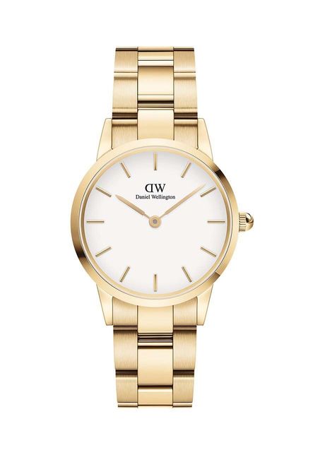 Daniel wellington ceas iconic link white femei culoarea auriu