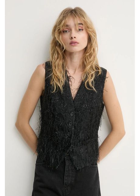 Day birger et mikkelsen vest christa culoarea negru un singur rand de nasturi day65243567