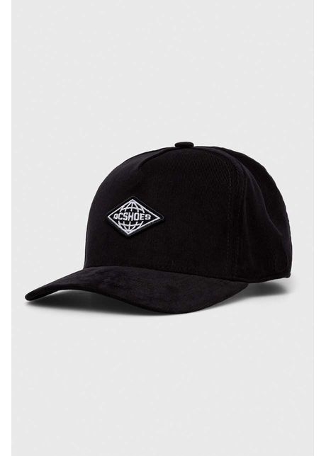 Dc apc de baseball din bumbac culoarea negru cu imprimeu