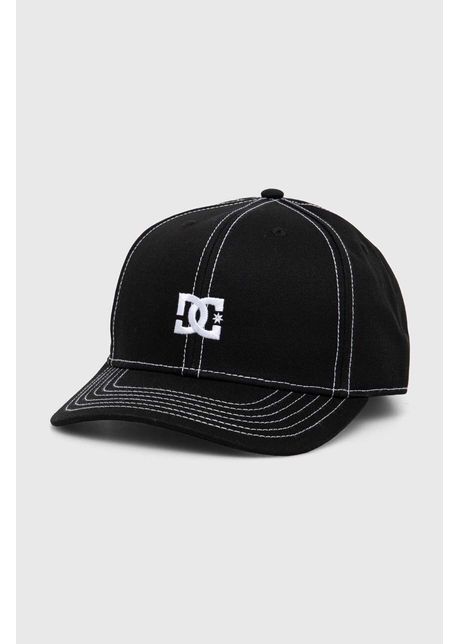 Dc apc de baseball din bumbac culoarea negru cu imprimeu